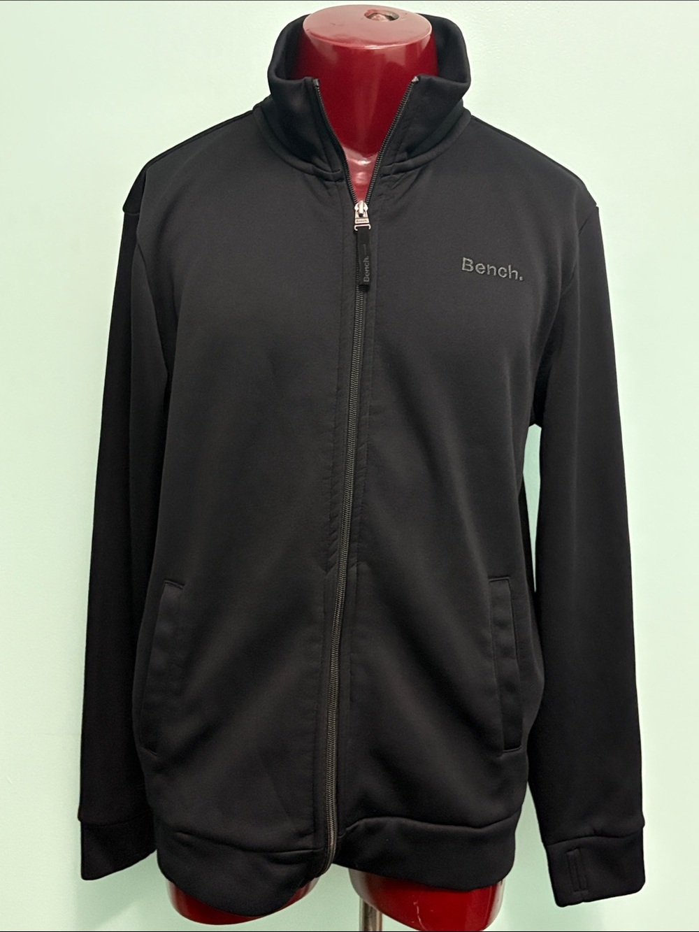Bench Black Full-Zip Athletic Jacket